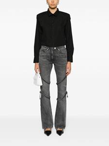 Courrèges Flared jeans met bandjes - Grijs