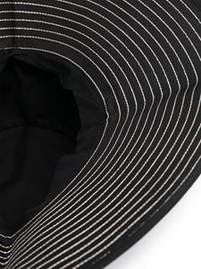TOTEME striped silk hat - Zwart