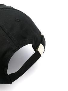 Versace logo-appliqué cotton cap - Zwart