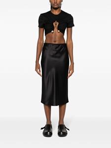 JOSEPH elasticated-waist silk skirt - Zwart