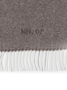 NN07 Two 9008 fringed scarf - Bruin