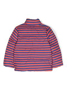 Mini Rodini logo-embroidered striped jacket - Blauw