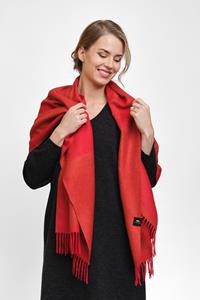 Alpa SHAPE midi shawl, red/vermilion
