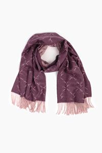 Alpa TWIG midi shawl, rose/violet