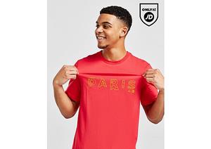 Nike Paris Saint-Germain T-shirt voor heren - Light Fusion Red/Tour Yellow- Heren