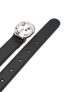 Gucci Kids Interlocking G buckle belt - Zwart