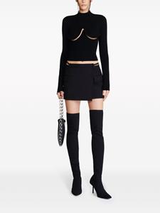 Dion Lee cut-out wrap miniskirt - Zwart