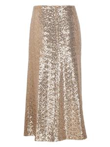 Dorothee Schumacher sequin-embellished zip-up skirt - Goud