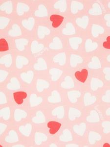 Bonton Sjaal met hartprint - Roze
