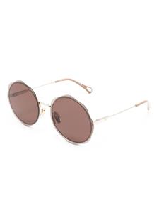 Chloé Eyewear Carlina zonnebril met rond montuur - Goud