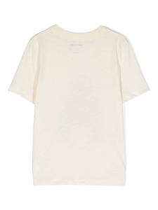 Mini Rodini dog-print organic cotton T-shirt - Beige