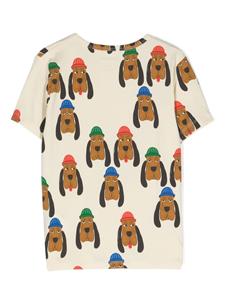 Mini Rodini Bloodhound organic cotton T-shirt - Beige