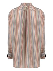 Paul Smith Zijden blouse met krijtstreep - Rood