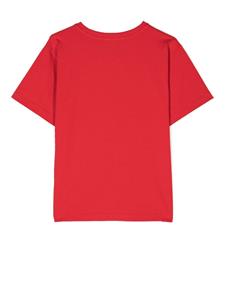 Moschino Kids T-shirt met logo - Rood