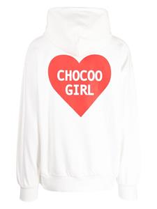 CHOCOOLATE Katoenen hoodie met logoprint - Wit
