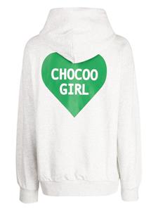 CHOCOOLATE Katoenen hoodie met logoprint - Grijs