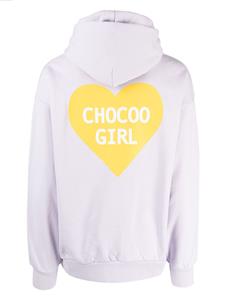 CHOCOOLATE Katoenen hoodie met logoprint - Paars