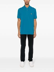 PS Paul Smith logo-patch cotton polo shirt - Blauw