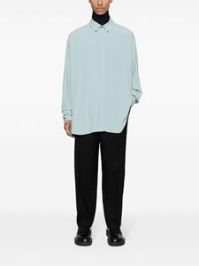 Jil Sander elasticated-waistband wool trousers - Zwart