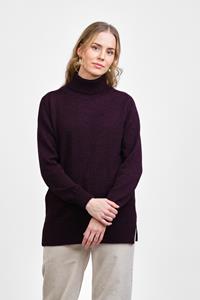 Alpa MELLOW sweater, plum melange