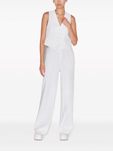 Rosetta Getty bias-cut wide-leg trousers - Wit