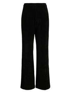 B+ab pleat-detail corduroy flared trousers - Zwart