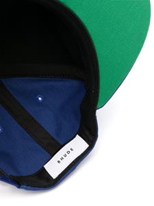 Rhude Formula logo-print hat - Blauw
