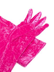 Versace Fluwelen handschoenen - Roze