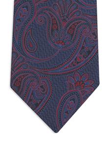 ETRO paisley-print silk tie - Blauw