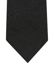 ETRO paisley-print metallic-effect tie - Zwart