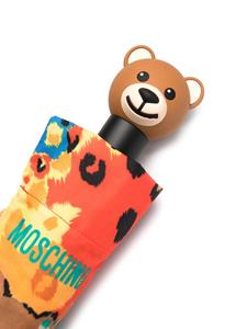 Moschino Paraplu met teddybeerprint - Blauw