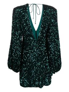 ROTATE sequin-embellished mini dress - Groen