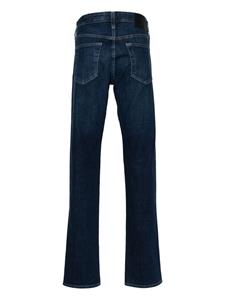 AG Jeans Tellis logo-patch straight-leg jeans - Blauw