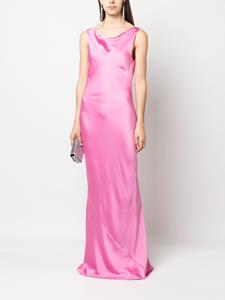 Norma Kamali Satijnen jurk - Roze