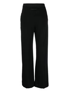 MM6 Maison Margiela high-waist flared trousers - Zwart