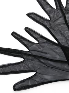 Maison Close L'Amoureuse tulle Opera gloves - Zwart