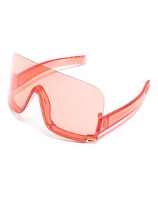 Gucci Eyewear oversized shield-frame sunglasses - Rood