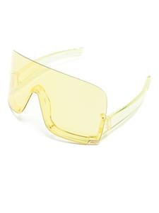 Gucci Eyewear Mask-shaped frame sunglasses - Geel