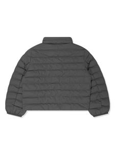 Emporio Armani Kids logo-patch quilted puffer jacket - Grijs