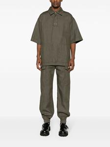 Alexander McQueen panelled-design cotton cargo trousers - Groen