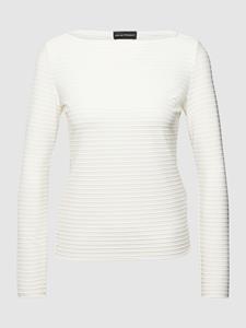 Emporio Armani Shirt met lange mouwen en structuurmotief