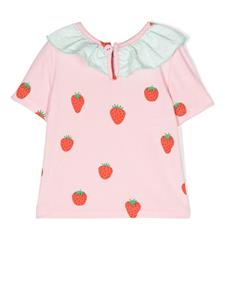 WAUW CAPOW by BANGBANG Ida Strawberry t-shirt baby - Roze
