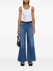 Closed mid-rise wide-leg jeans - Blauw