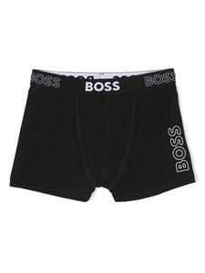 BOSS Kidswear Slip met logoprint - Zwart
