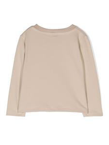 Knot Bee stretch-cotton T-shirt - Beige