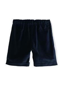 Siola velvet cotton shorts - Blauw