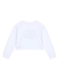 Dolce & Gabbana Kids DG-print cotton sweatshirt - Wit