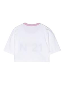 Nº21 Kids T-shirt met print - Wit