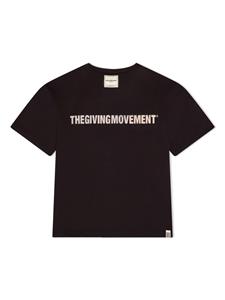 THE GIVING MOVEMENT Softskin100 logo-print T-shirt - Zwart