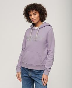 Superdry Vrouwen Metallic Hoodie met Venue-logo Paars